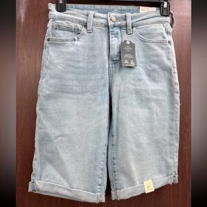 St. John's Bay Light Blue Women's Bermuda Shorts